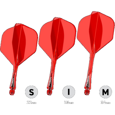 Winmau Winmau Fusion Flight en Shaft - Rood Winmau Winmau Fusion Flight en Shaft - Rood