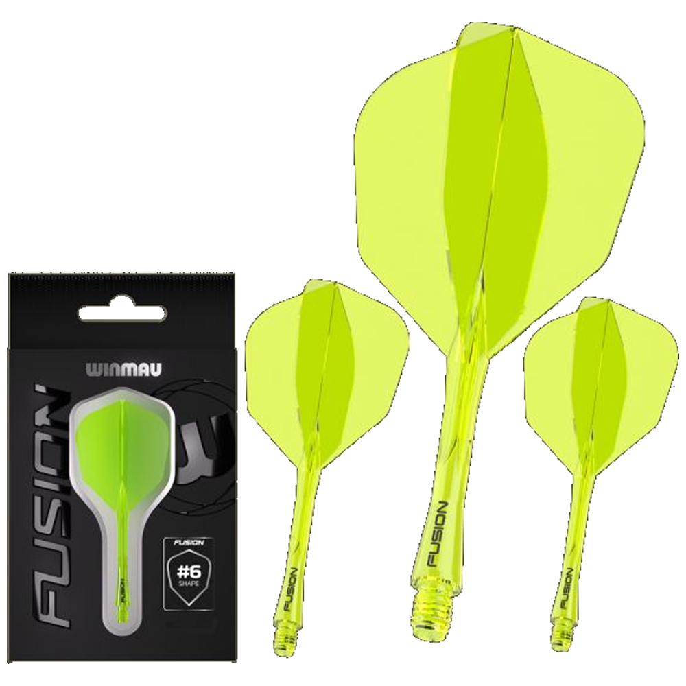 Winmau Fusion Flight en Shaft - Geel No6 afbeelding