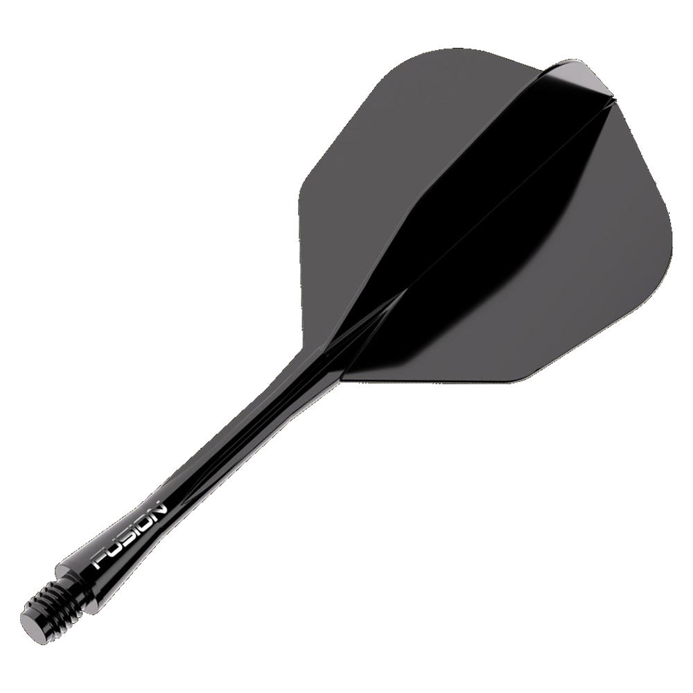 Winmau Winmau Fusion Flight en Shaft - Zwart No6 Winmau Winmau Fusion Flight en Shaft - Zwart No6