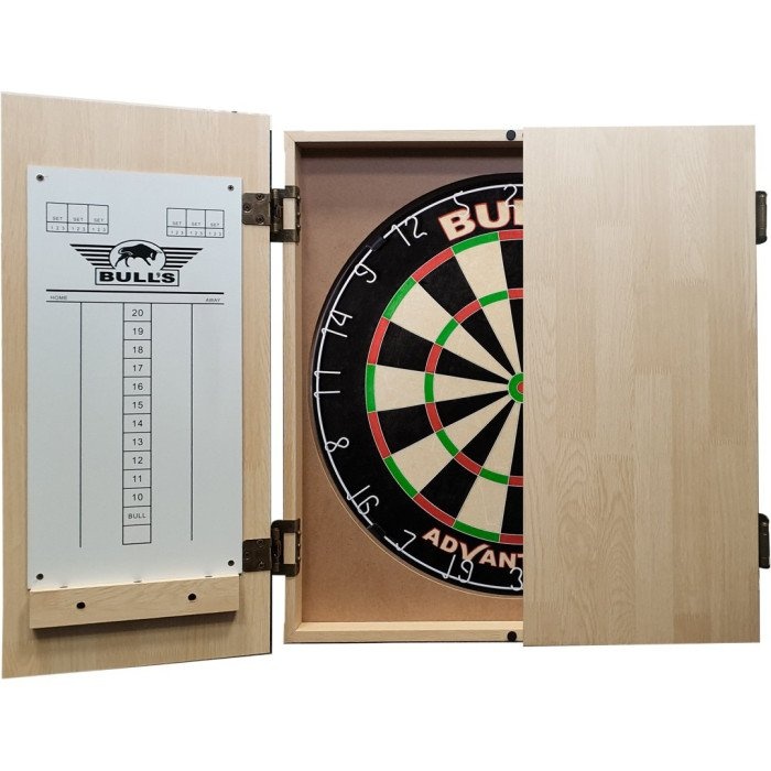 Bulls Deluxe Dartkabinet Light Oak afbeelding