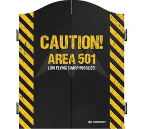 Mission Deluxe Caution 501 Dartkabinet Mission Deluxe Caution 501 Dartkabinet