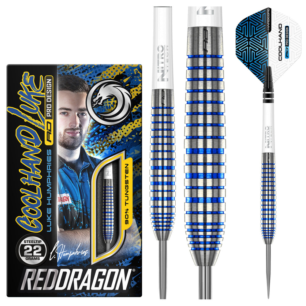 Red Dragon Luke Humphries TX3 Cool Blue afbeelding