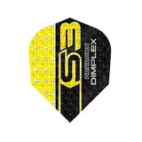 Harrows S3 Geel Dimplex  Dartflights Harrows S3 Geel Dimplex  Dartflights