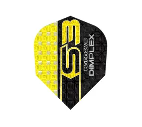 Harrows S3 Geel Dimplex  Dartflights Harrows S3 Geel Dimplex  Dartflights