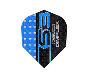 Harrows S3 Blauw Dimplex  Dartflights Harrows S3 Blauw Dimplex  Dartflights