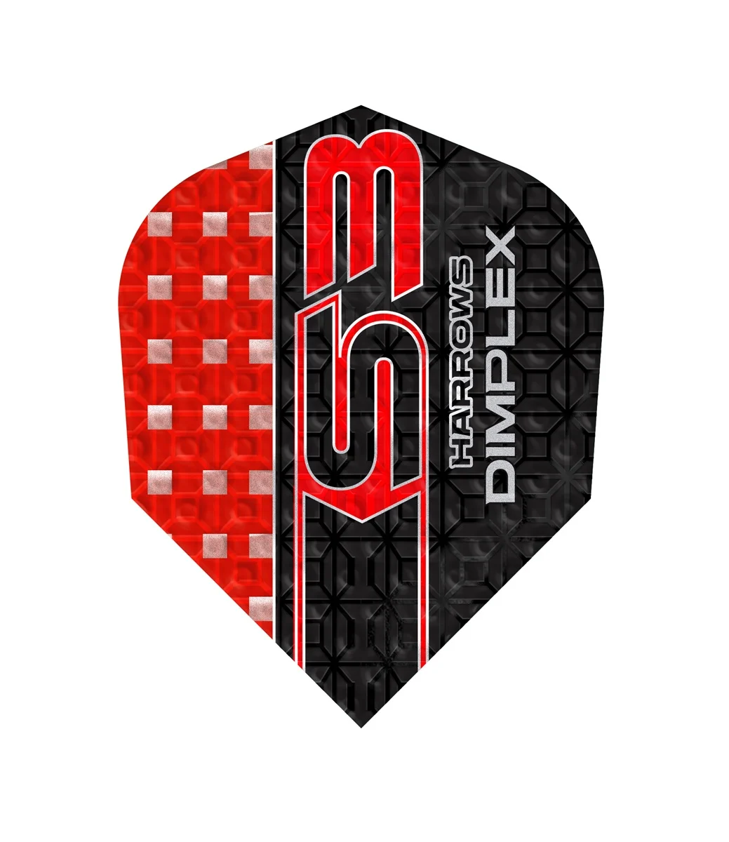 Harrows S3 Rood Dimplex Dartflights afbeelding