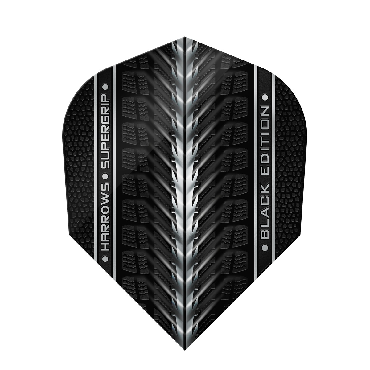 Harrows Supergrip Dartflights - Zwart afbeelding