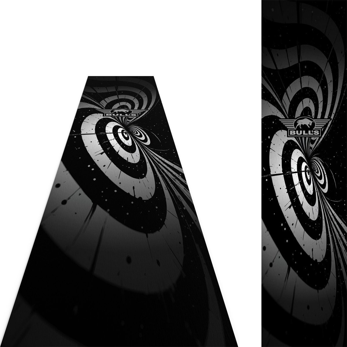 Bulls Illusion Carpet Dartmat Black/White| 241x55 cm afbeelding