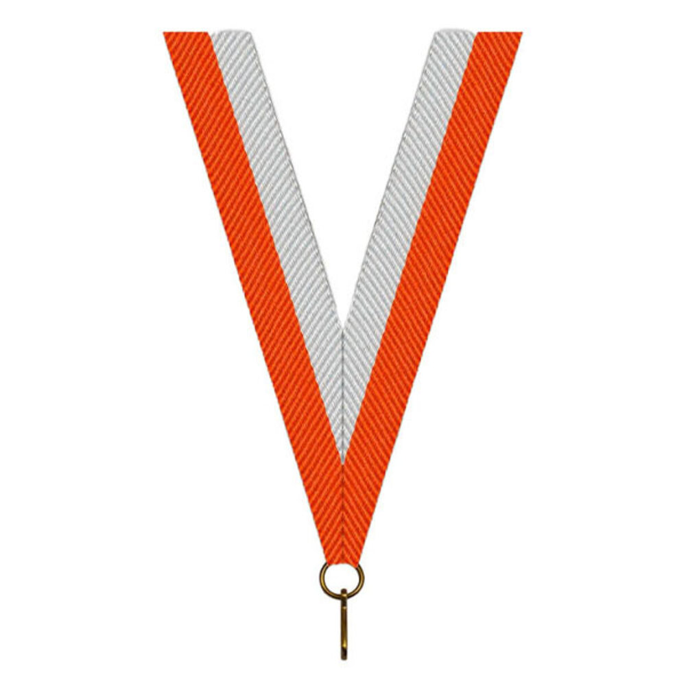 Sportprijzen Leiden Halslint - Oranje Wit Sportprijzen Leiden Halslint - Oranje Wit