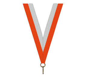 Sportprijzen Leiden Halslint - Oranje Wit Sportprijzen Leiden Halslint - Oranje Wit