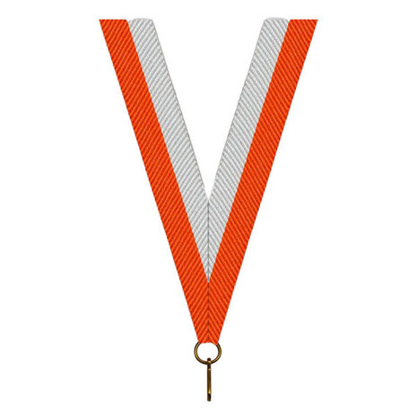 Sportprijzen Leiden Halslint - Oranje Wit Sportprijzen Leiden Halslint - Oranje Wit