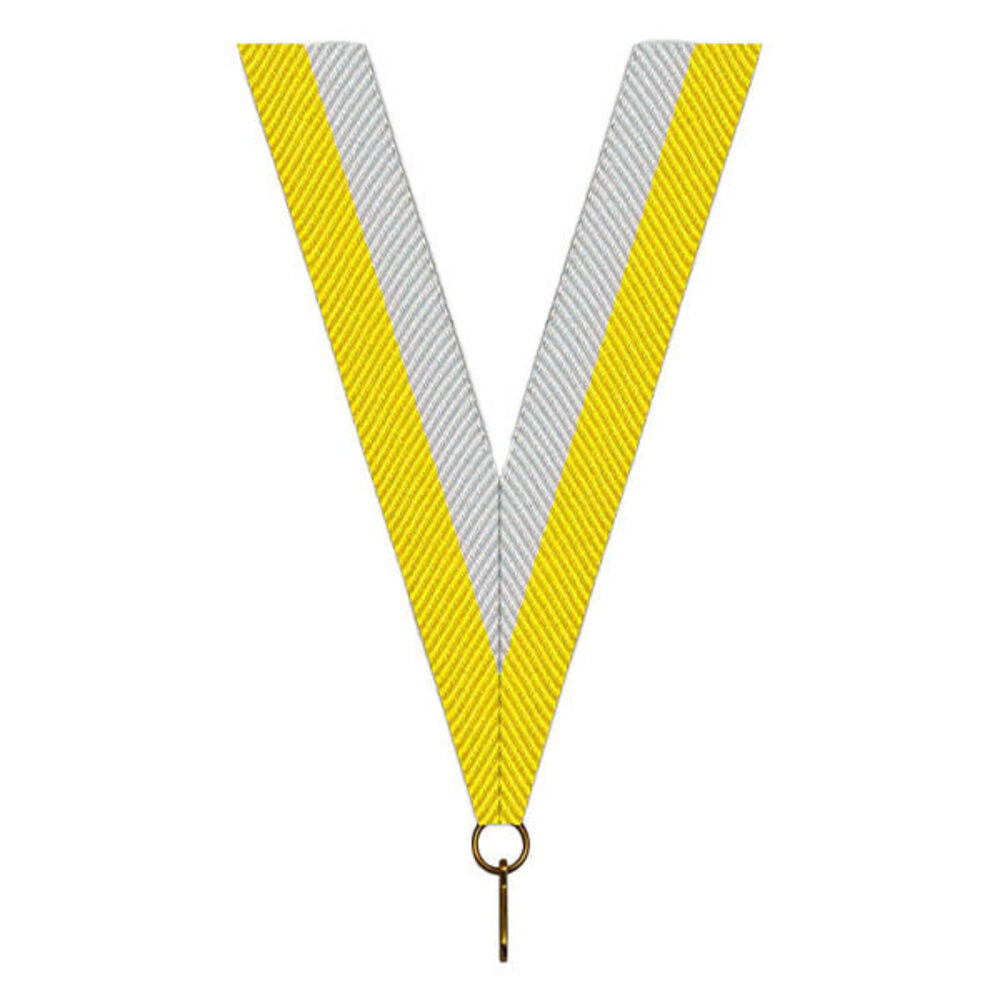 Sportprijzen Leiden Halslint - Geel Wit Sportprijzen Leiden Halslint - Geel Wit