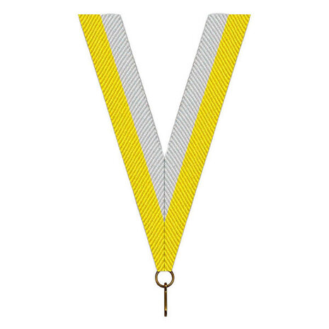 Sportprijzen Leiden Halslint - Geel Wit Sportprijzen Leiden Halslint - Geel Wit