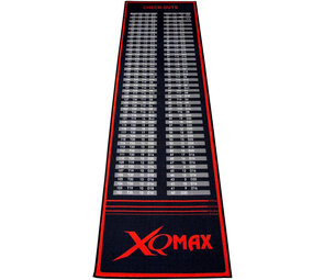 XQmax Finish Dartmat 80 x 285 cm Zwart-Rood