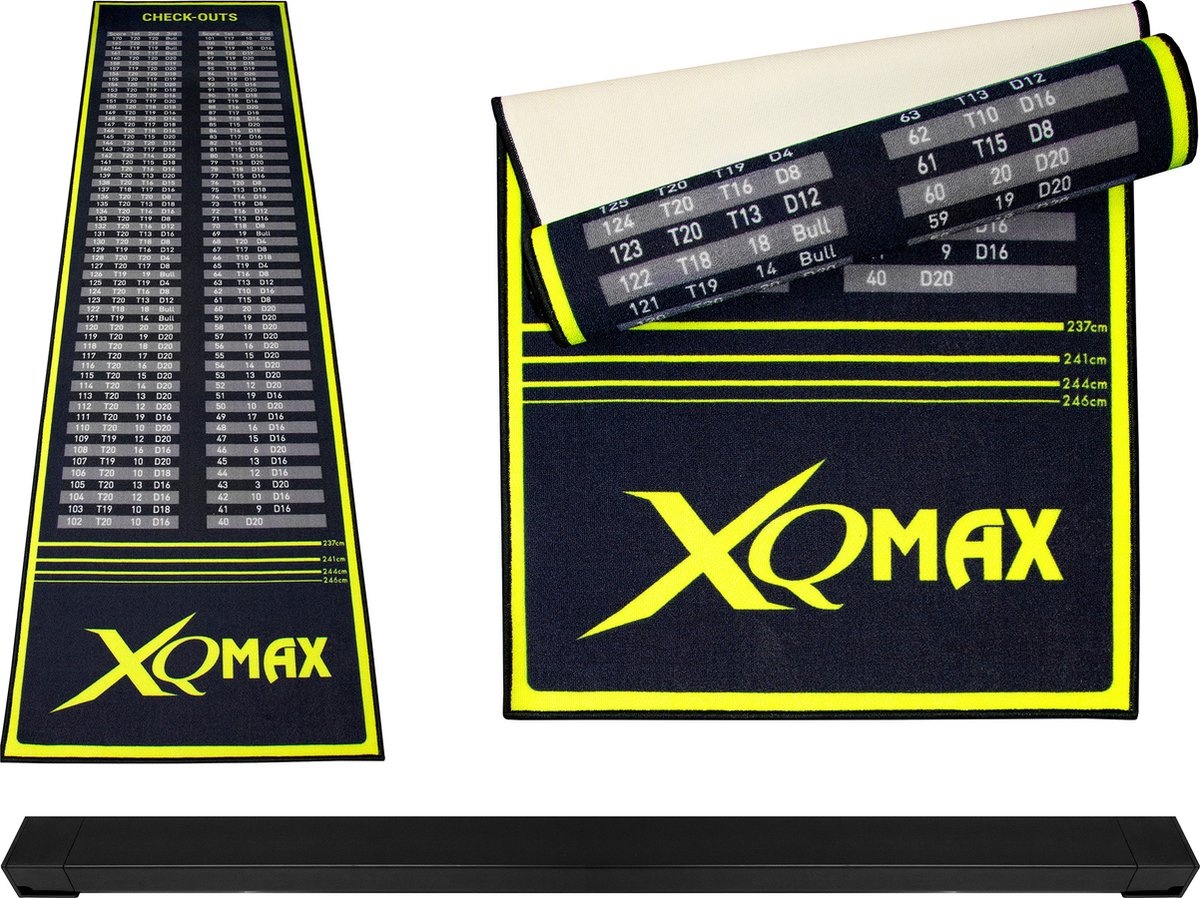XQMax Oche Checkout Dartmat Green/Black afbeelding
