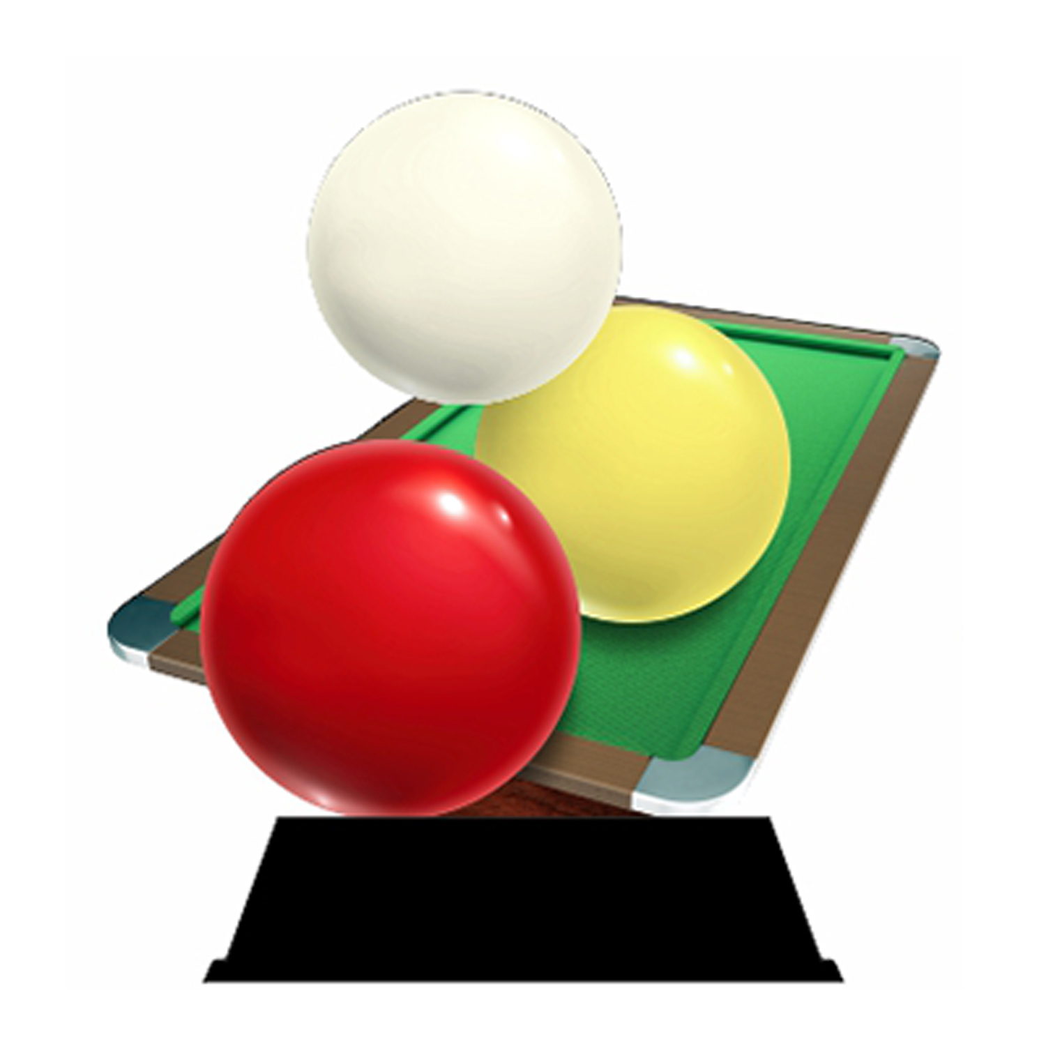 Houten Trofee Biljart afbeelding