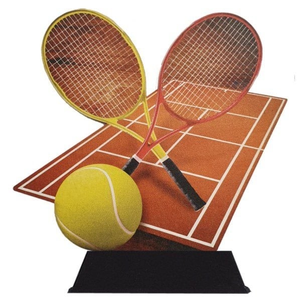 Houten Trofee Tennissen afbeelding