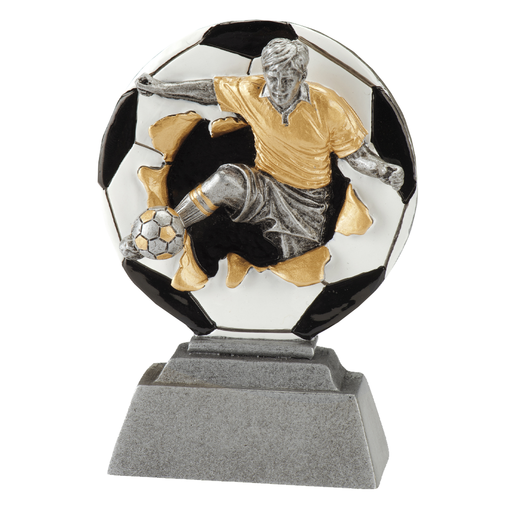 Sportprijzen Leiden Sport Trofee - Voetbal Heer - 3D Sportprijzen Leiden Sport Trofee - Voetbal Heer - 3D