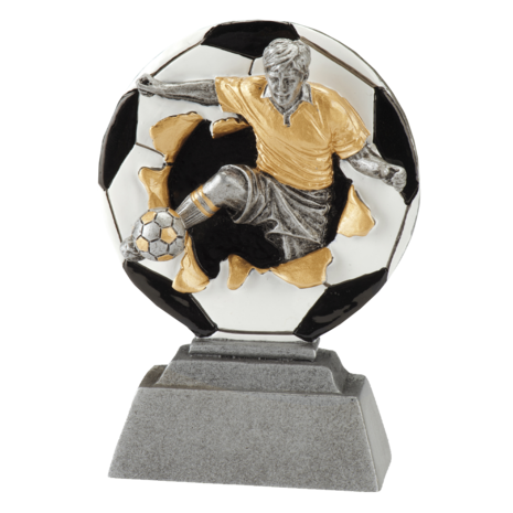 Sportprijzen Leiden Sport Trofee - Voetbal Heer - 3D Sportprijzen Leiden Sport Trofee - Voetbal Heer - 3D