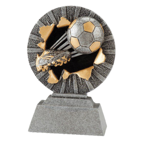 Sportprijzen Leiden Sport Trofee - Voetbal Schot - 3D Sportprijzen Leiden Sport Trofee - Voetbal Schot - 3D