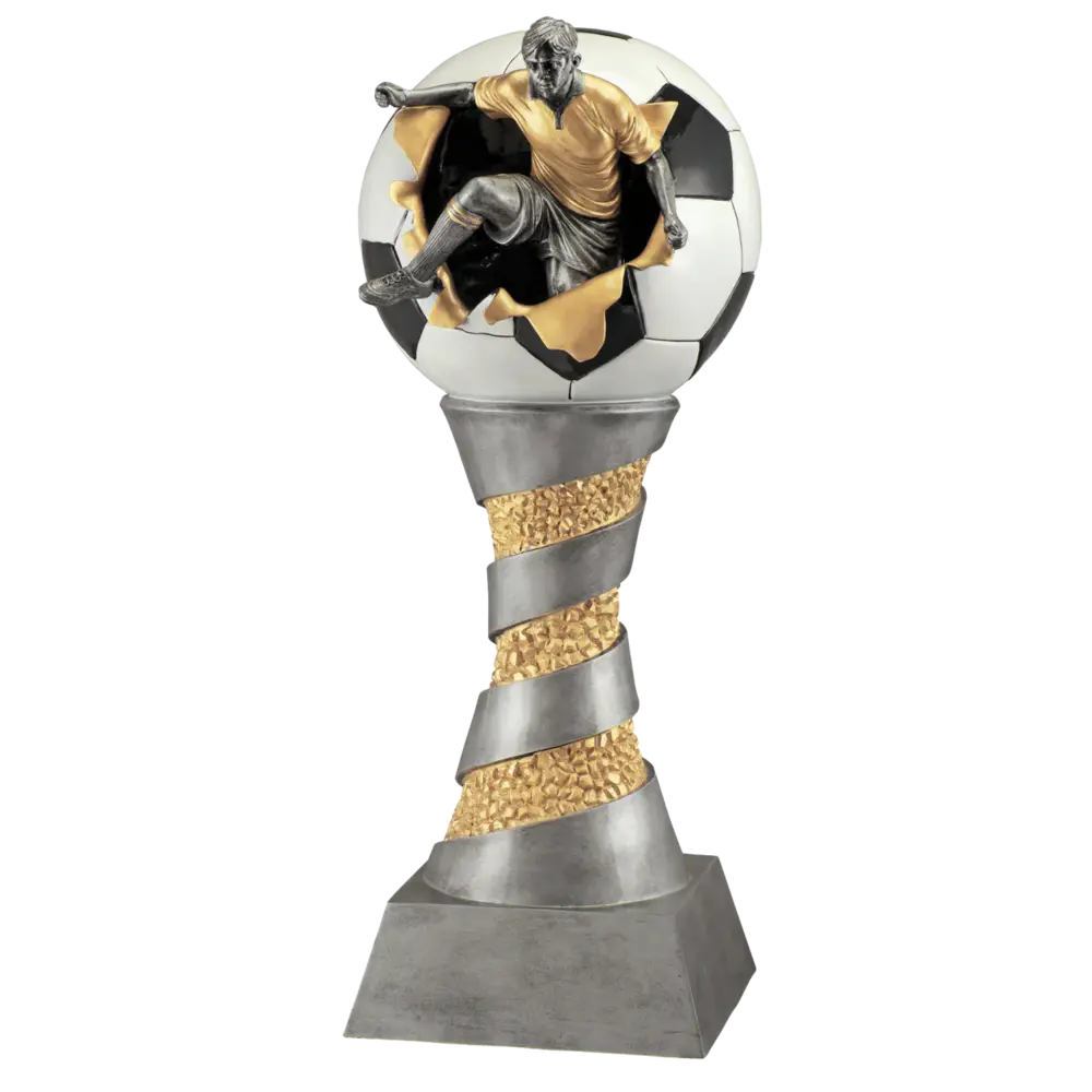 Sportprijzen Leiden Trofee Voetballer en Bal (800 mm) Sportprijzen Leiden Trofee Voetballer en Bal (800 mm)