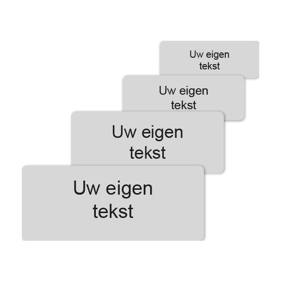 Tekstlabel Sportprijs Zilver afbeelding