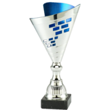 Sportprijzen Leiden Trofee Zilver Blauw ET.381B