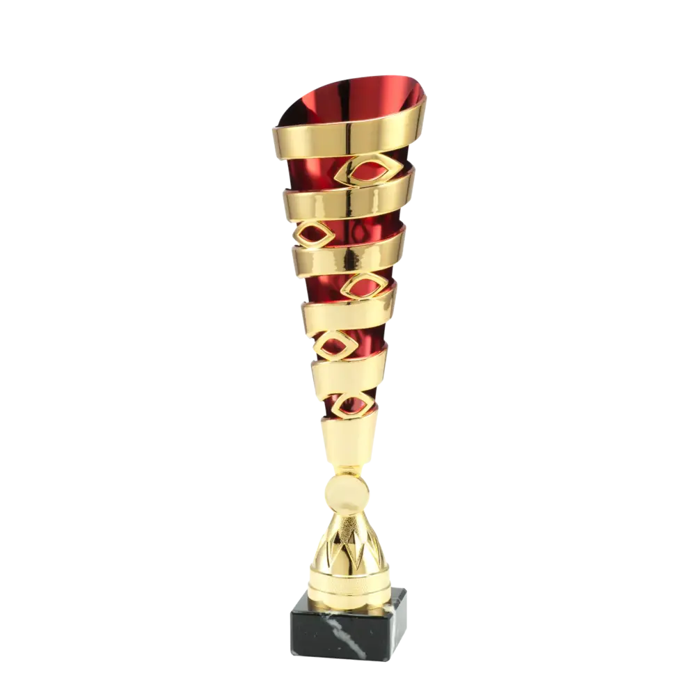 Sportprijzen Leiden Trofee Goud Rood Et.415 Sportprijzen Leiden Trofee Goud Rood Et.415