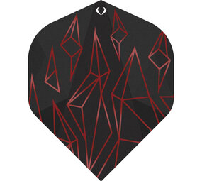 Designa Dart Flights – AstroFire Zwart Rood Designa Dart Flights – AstroFire Zwart Rood