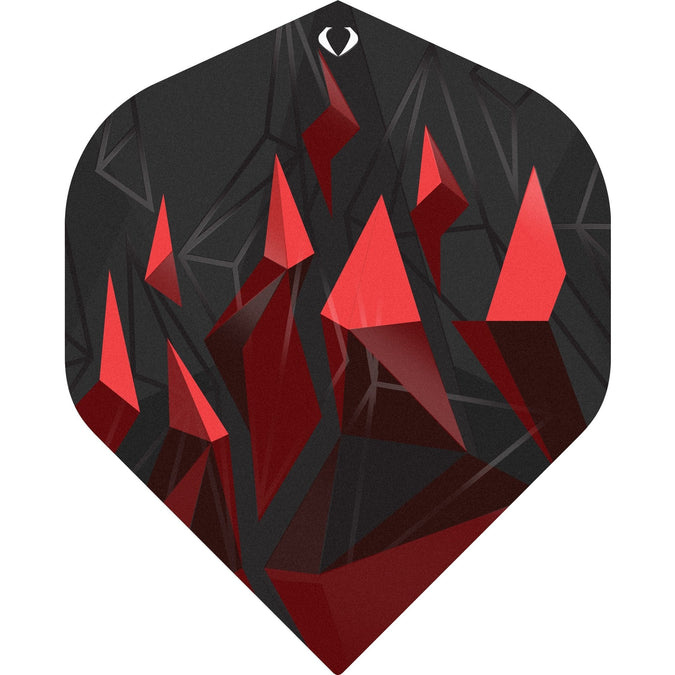 Dart Flights - AstroFire Rood Zwart afbeelding