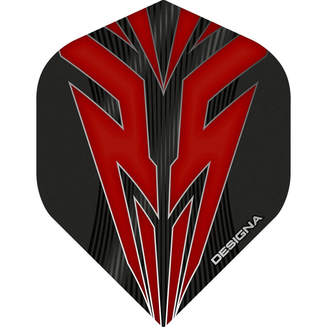 Designa Dart Flights - Mako Rood afbeelding