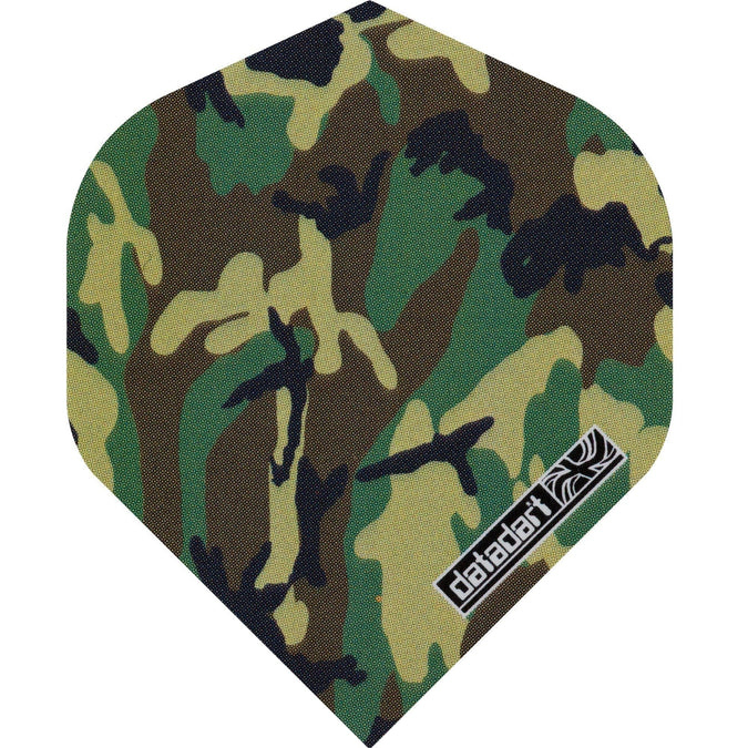 Datadart Dart Flights - Camo Groen