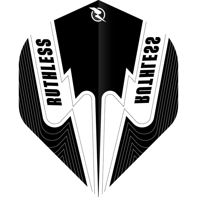 Ruthless Dart Flights - Power Surge Wit afbeelding