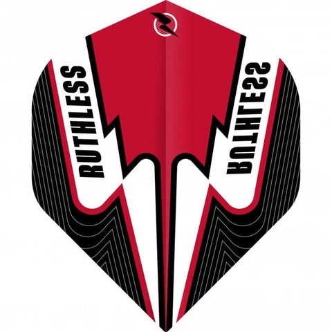 Ruthless Dart Flights - Power Surge Rood afbeelding