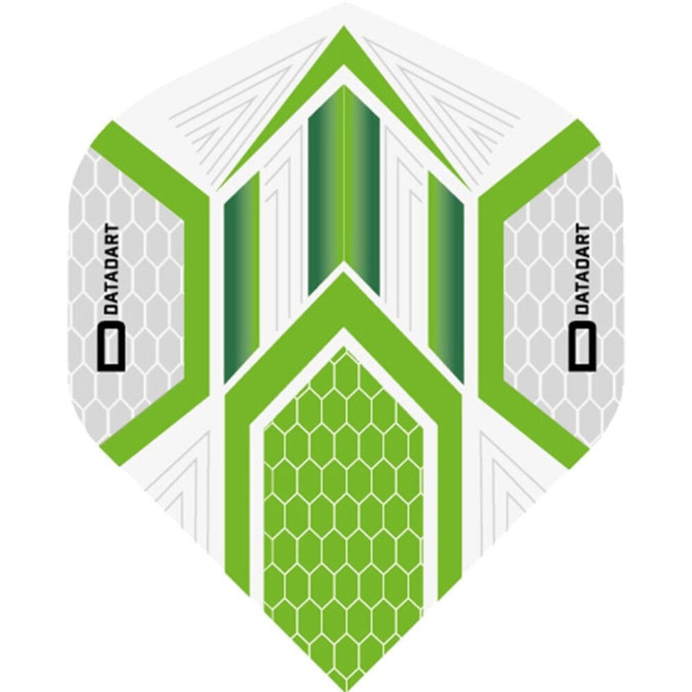 Datadart Datadart Dart Flights – Hex Grijs Groen Datadart Datadart Dart Flights – Hex Grijs Groen
