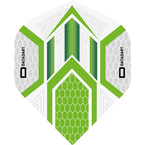 Datadart Datadart Dart Flights – Hex Grijs Groen Datadart Datadart Dart Flights – Hex Grijs Groen