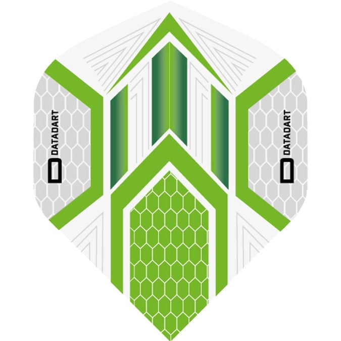 Datadart Dart Flights - Hex Grijs Groen