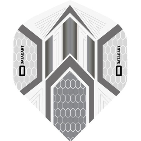 Datadart Datadart Dart Flights – Hex Grijs Clear Datadart Datadart Dart Flights – Hex Grijs Clear