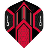 Datadart Dart Flights – Hex Zwart Rood