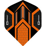 Datadart Dart Flights – Hex Zwart Oranje