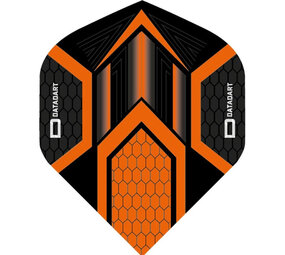 Datadart Dart Flights – Hex Zwart Oranje Datadart Dart Flights – Hex Zwart Oranje