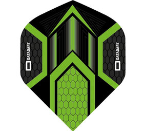 Datadart Dart Flights – Hex Zwart Groen