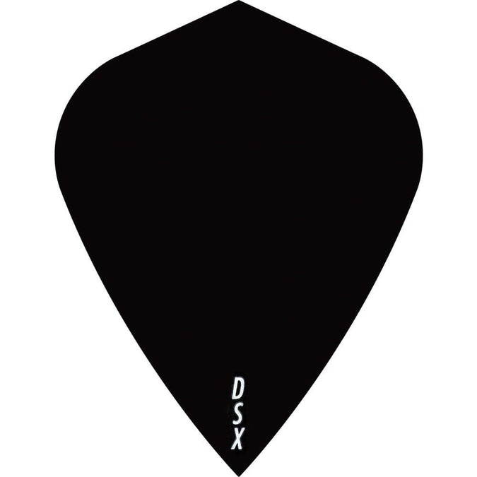 Lena Poly Dart Flights - Plain Kite Zwart
