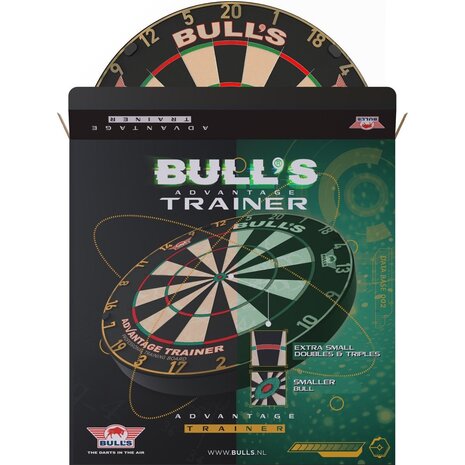 Bulls Advantage Trainer Dartboard Gold Bulls Advantage Trainer Dartboard Gold
