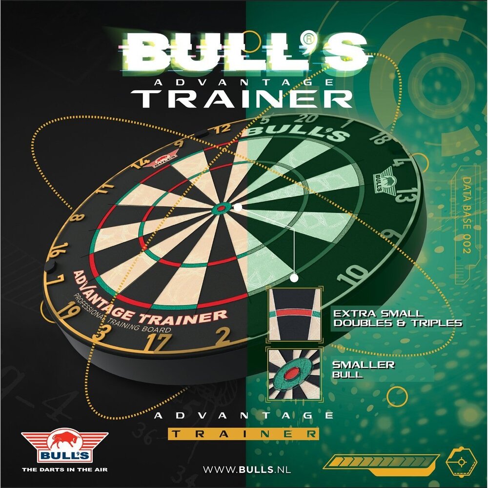 Bulls Advantage Trainer Dartboard Gold Bulls Advantage Trainer Dartboard Gold