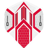 Datadart Dart Flights – Hex Grijs Rood