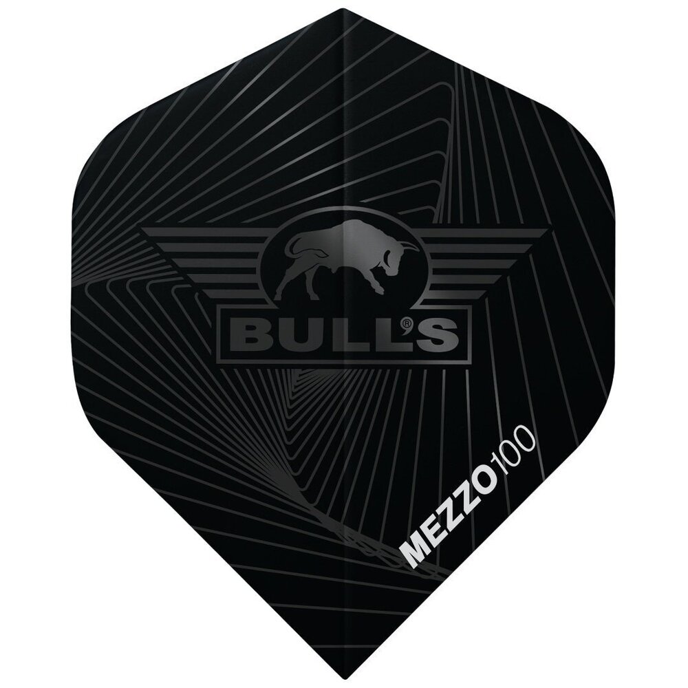 Bulls Dart Flights - Mezzo 100 Zwart Bulls Dart Flights - Mezzo 100 Zwart