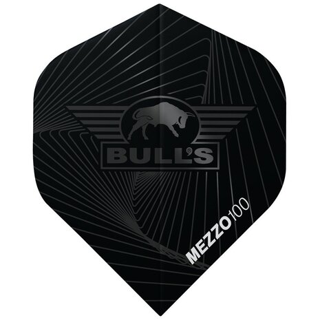 Bulls Dart Flights - Mezzo 100 Zwart Bulls Dart Flights - Mezzo 100 Zwart