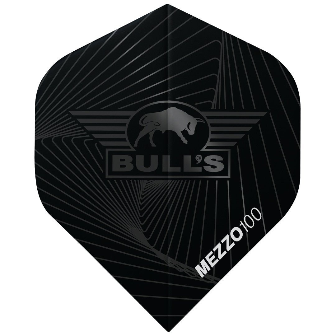Bulls Dart Flights - Mezzo 100 Zwart