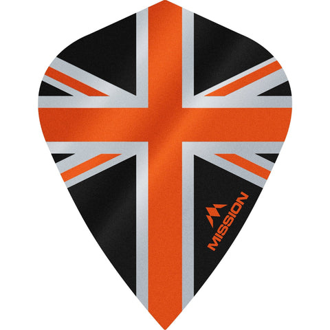 Mission Alliance Dart Flights - Kite - Oranje